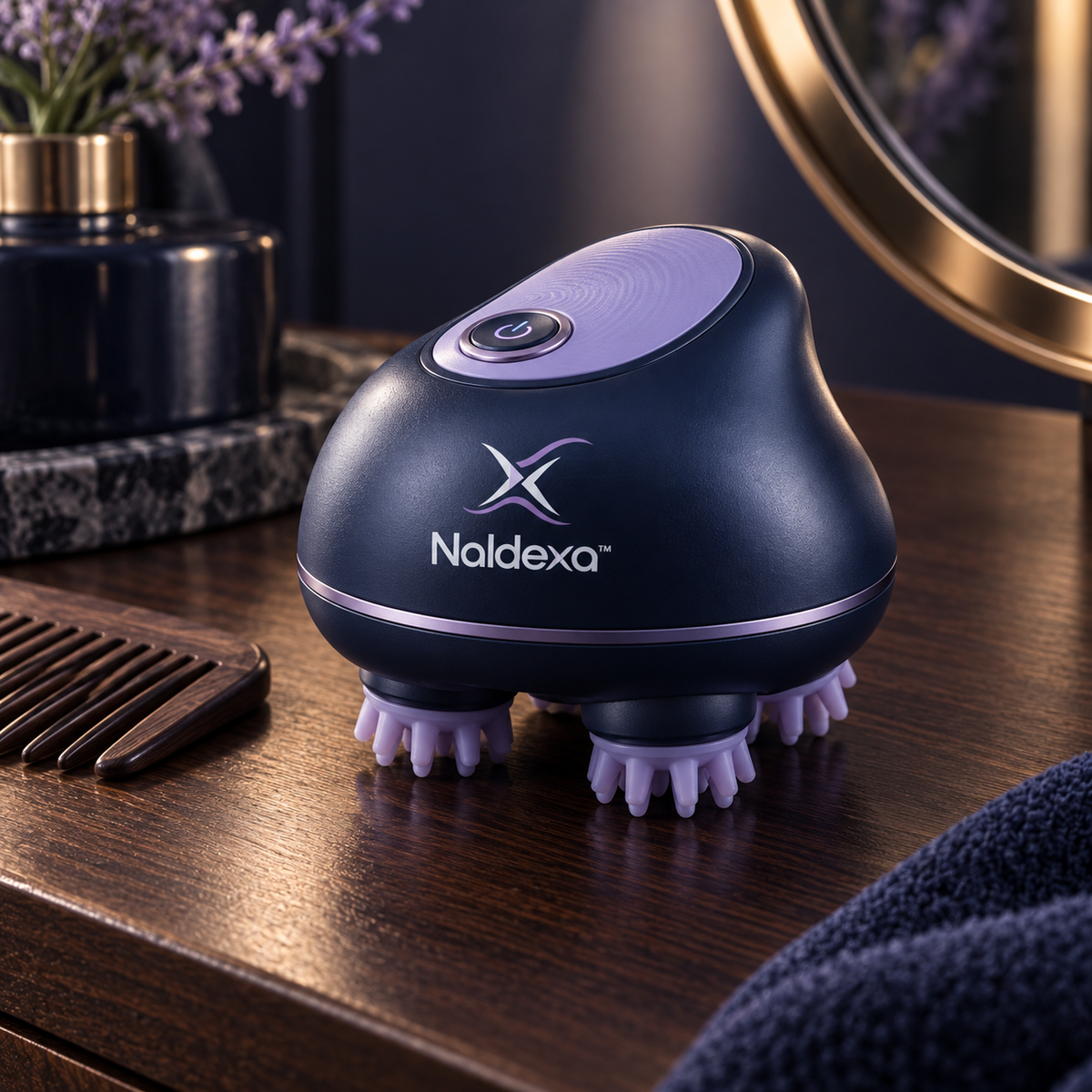 Naldexa™ ScalpCloud 4-Head Electric Scalp Massager